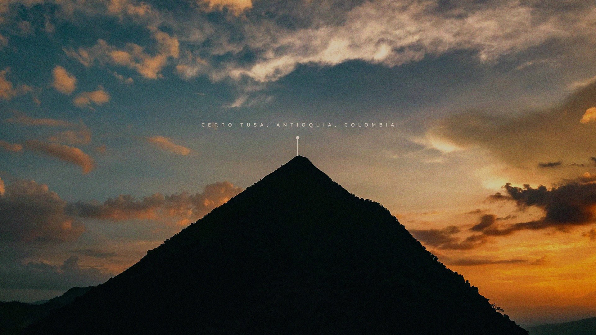 Cerro Tusa at sunset