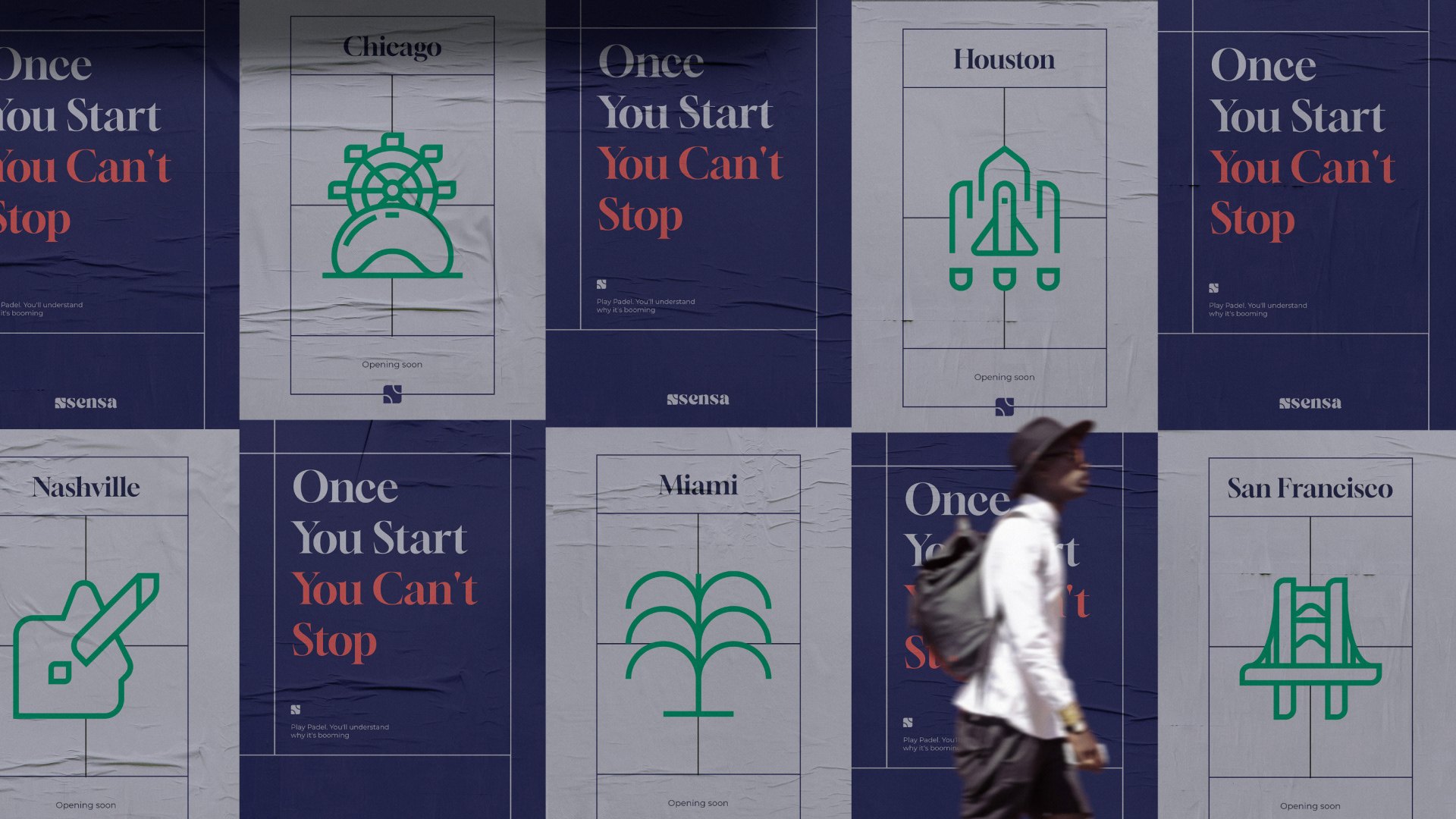 Once you start you can’t stop — city posters