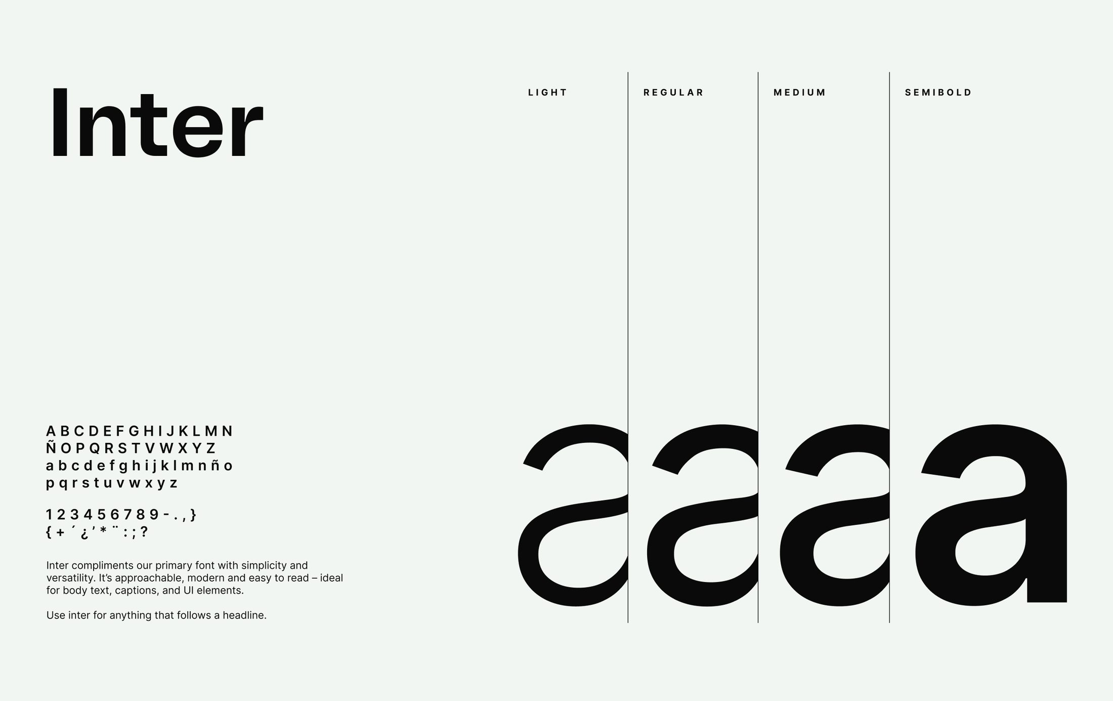 Inter typography