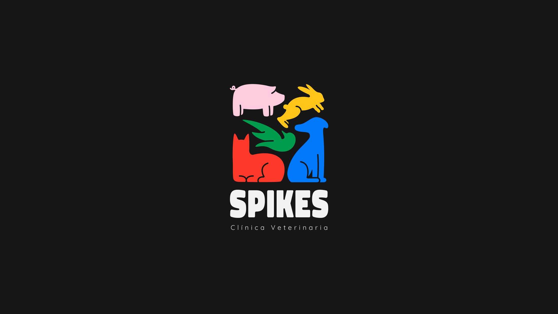 Spikes veterinary clinic logo