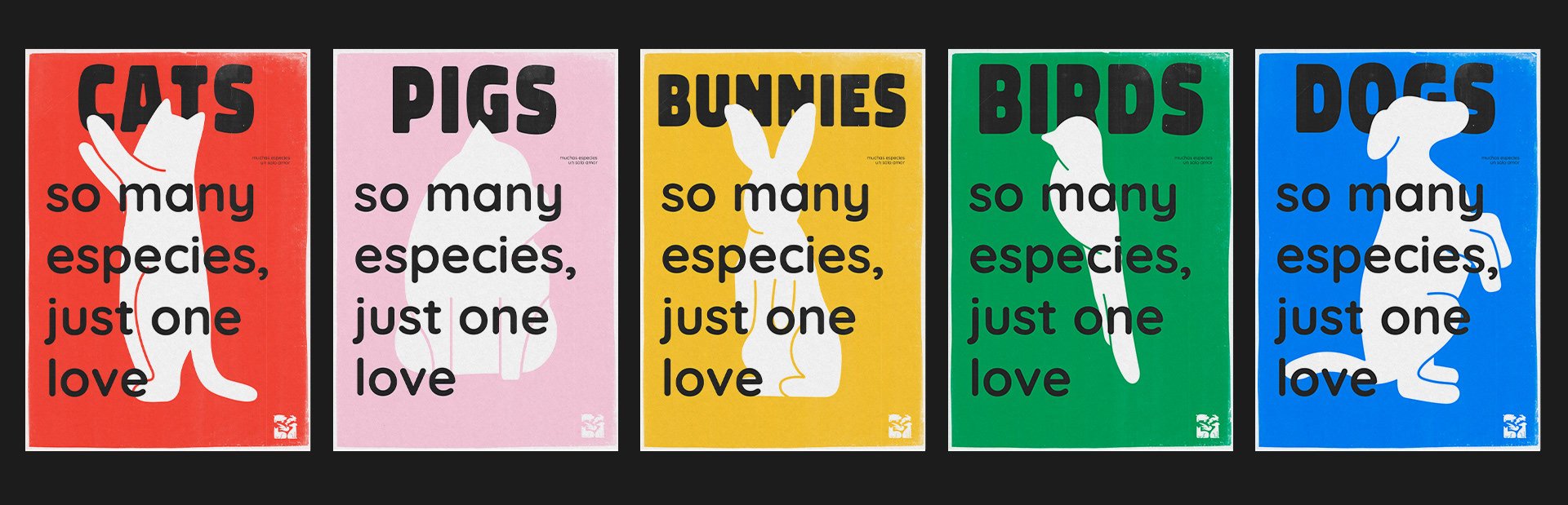 So many species, just one love — posters