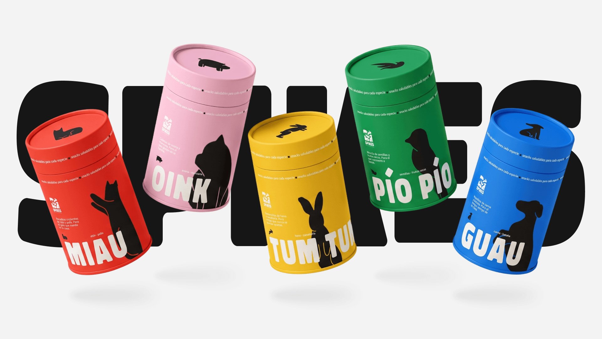 Spikes snack packaging